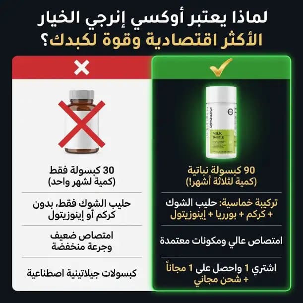 كبسولات خلاصة حليب الشوك المركزة (مِلك ثيسل) — لتطهير الكبد والتنقية من السموم - 6